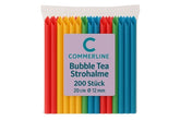 Strohalme, Bubble Tea Plastik, Bunt mit Schräger Schnitt